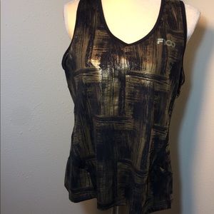 Fila Gold & Black sports top XL like new